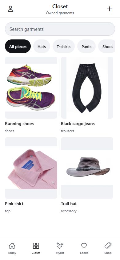 FashionTakt: digitale Garderobe mit Suche und Filtern